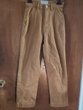 Women's Everlane Tan Straight-Leg Chino Pants Size 00 New Without Tags